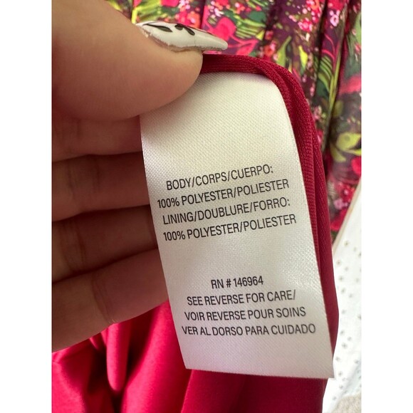 Julia Jordan Peasant Floral Gathered High Ruffle Neck Sheer Sleeves Mini Dress 8 - Picture 8 of 9